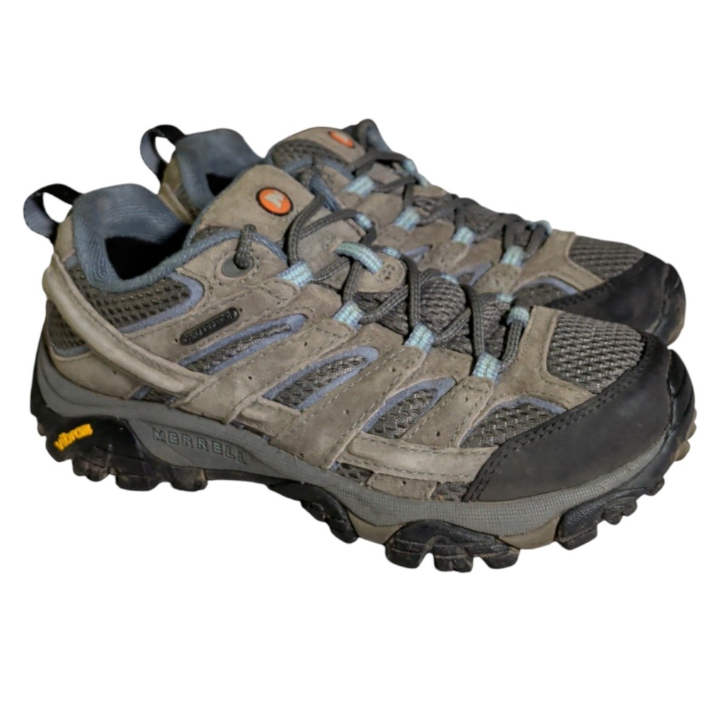 Merrell Moab 2 Shoes Women's Size 6.5 Granite Waterproof WP Low Trail Hiking